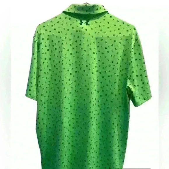 👔 NWT Mens Green/Blue Under Armour®️ Loose Le Polo Play-off Shirt - Picture 3 of 5